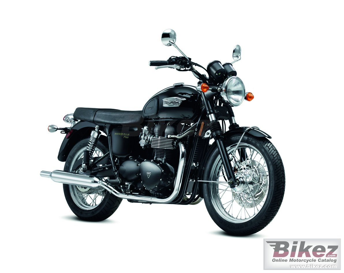 Big Triumph bonneville t100 picture and wallpaper from Bikez.com